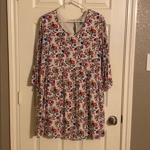 Old Navy floral print, long sleeve dress